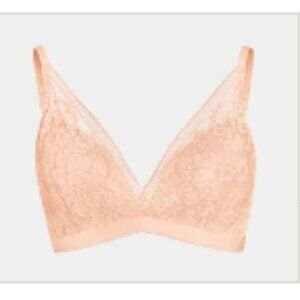 VGC Knix Lace Deep V Bralette - Pink - Size Large